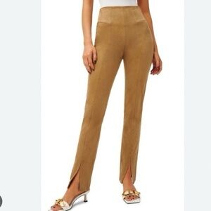 GOOD AMERIACN HI rise split hem suede pant size 3 Good am